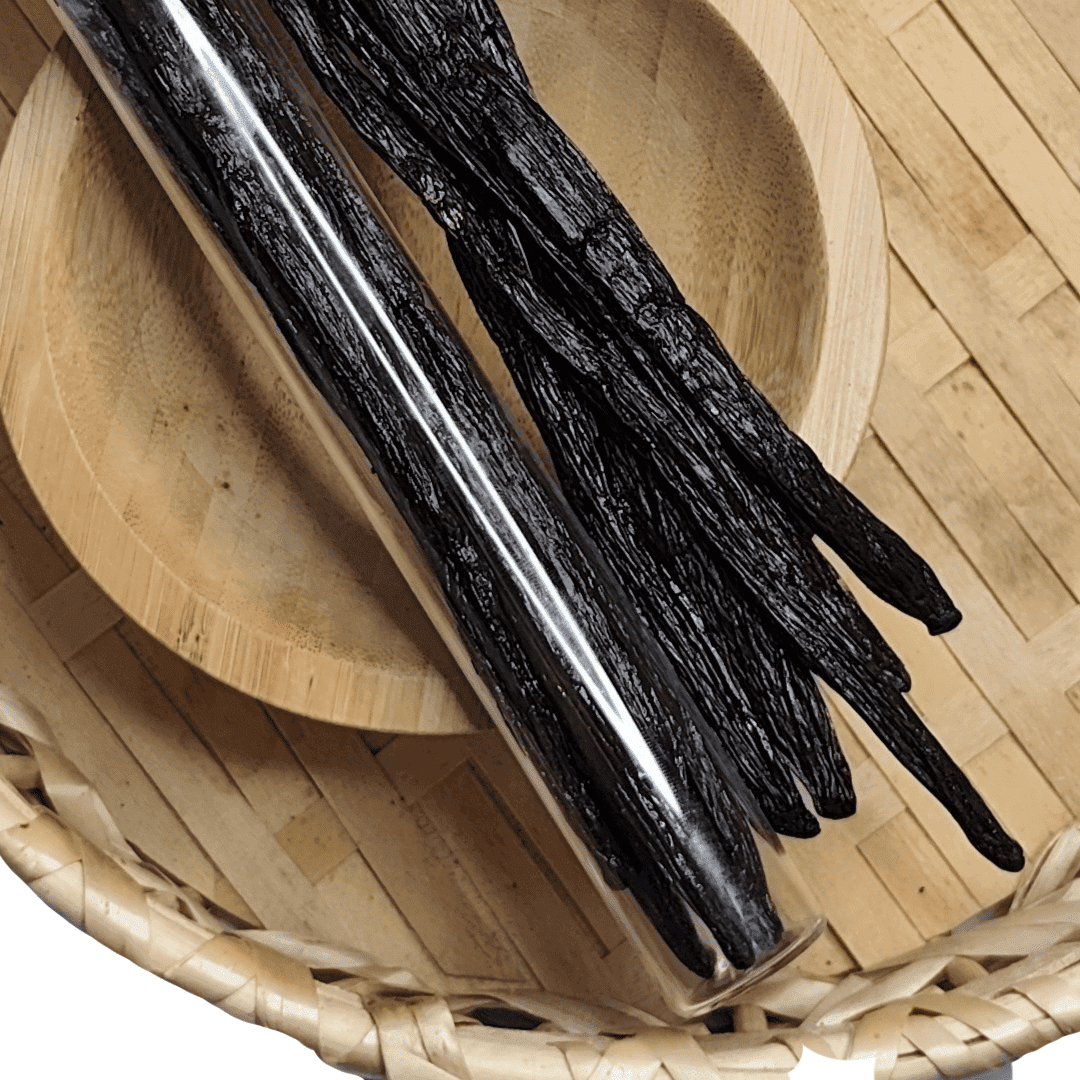 8 gousses de vanille Madagascar 16-18cm, format économique pour pâtissiers.